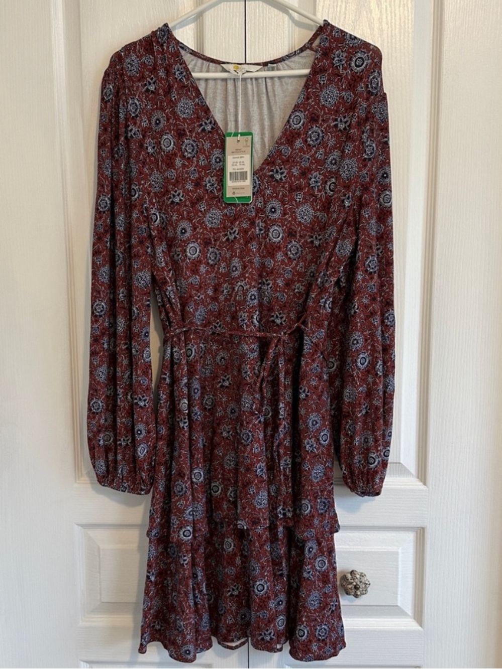 NWT Boden Tiered Mini Jersey Dress - Picture 5 of 9